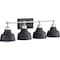 Progress Lighting Bramlett Collection Four-Light Bath & Vanity P300203-009 - alternate 1